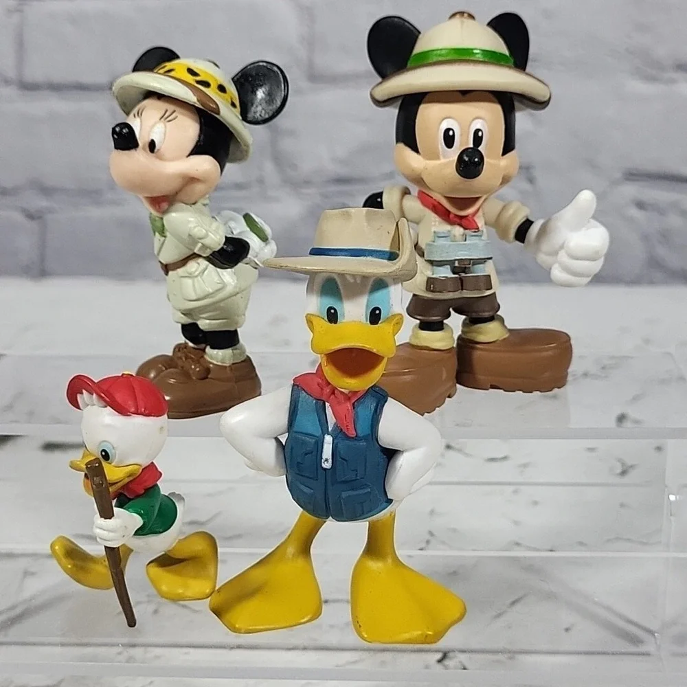 Disney Adventure Figures Mickey Mouse Donald Duck and‎ Nephew Lot of 4